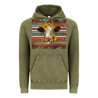Vintage Olive western sunflowers gemstone heifer Vintage Hoodie - Jasminsmagicworld
