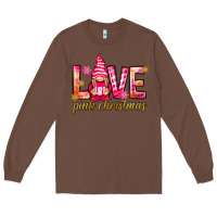 Chestnut love pink christmas gnome Long Sleeve Tee - NancyCooperArtShop