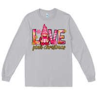 Moon Dust love pink christmas gnome Long Sleeve Tee - NancyCooperArtShop