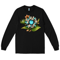 Black gemstone sunflower Long Sleeve Tee - JahusDesignShop