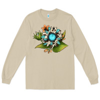 Mushroom gemstone sunflower Long Sleeve Tee - JahusDesignShop