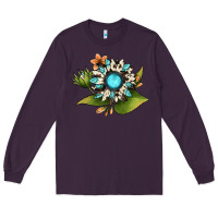 Plum gemstone sunflower Long Sleeve Tee - JahusDesignShop
