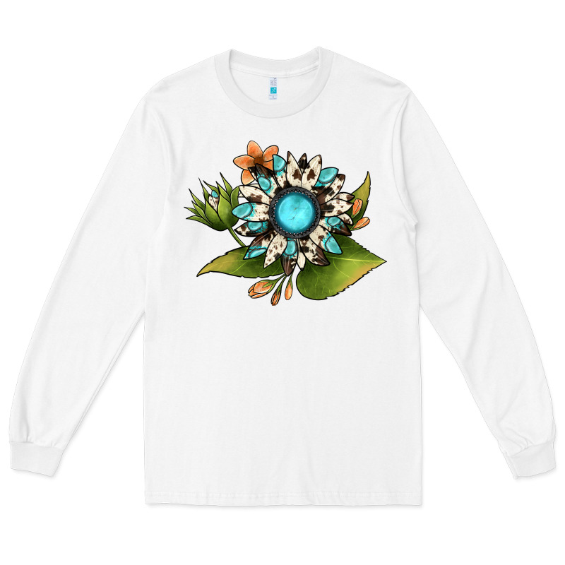Gemstone Sunflower Long Sleeve Tee by JahusDesignShop | Teevron