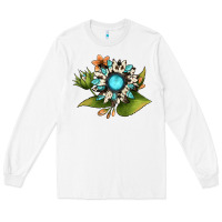 White gemstone sunflower Long Sleeve Tee - JahusDesignShop