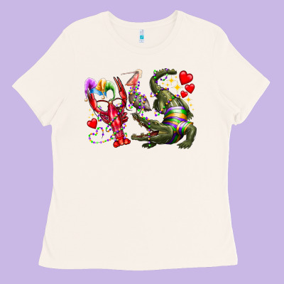 Mardi Gras Ladies Tee Designed By Racoondesign