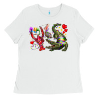 White mardi gras Ladies Tee - RacoonDesign