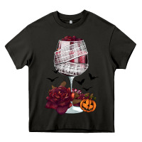 Asphalt halloween roses wine Heavy Core Tee - FaDigitalArtStudio