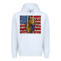 White jesus christ with american flag Premium Hoodie - TumblerDesignByShophia
