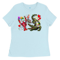Baby Blue mardi gras Ladies Tee - RacoonDesign