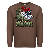 Chestnut Red white rawr 4th of july Premium Sweatshirt - HowdyJamesFarm