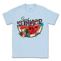 Dusty Blue sweet summer time Classic Tee - CowhideDigitalArt