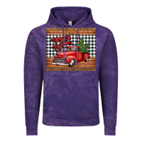 Cloud Purple merry Christmas truck Vintage Hoodie - Jasminsmagicworld