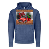 Vintage Denim merry Christmas truck Vintage Hoodie - Jasminsmagicworld