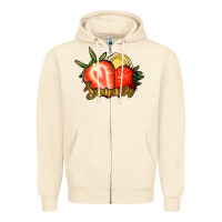 Sandshell Strawberry Summer Zipper Hoodie - Bettercallsaul