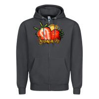 Smoke Strawberry Summer Zipper Hoodie - Bettercallsaul