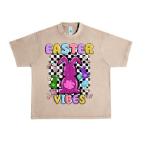 French Oak easter vibes peep faux sequin Urban Heavy Tee - MaliasSmallBusiness