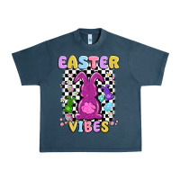 Midnight Navy easter vibes peep faux sequin Urban Heavy Tee - MaliasSmallBusiness