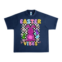 Navy easter vibes peep faux sequin Urban Heavy Tee - MaliasSmallBusiness