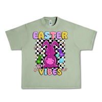 Oil Green easter vibes peep faux sequin Urban Heavy Tee - MaliasSmallBusiness