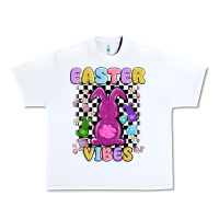 White easter vibes peep faux sequin Urban Heavy Tee - MaliasSmallBusiness