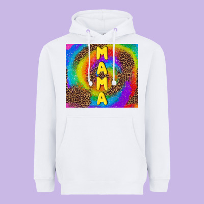 Mama Tie Dye Heavyweight Hoodie Designed By Tumblerdesignbyshophia