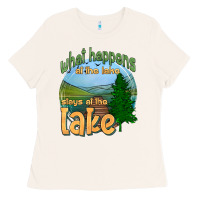 Bone what happens at the lake stays at the lake Ladies Tee - HRA Design Shop