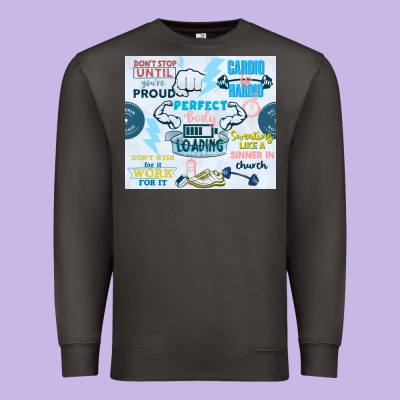 Perfect Body Loading Premium Sweatshirt Designed By Tumblerdesignbyshophia