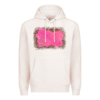 Pale Pink gemstone pink leopard background Premium Hoodie - JahusDesignShop