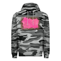 Slate Camo gemstone pink leopard background Premium Hoodie - JahusDesignShop