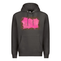 Smoke gemstone pink leopard background Premium Hoodie - JahusDesignShop