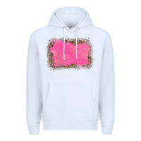 White gemstone pink leopard background Premium Hoodie - JahusDesignShop