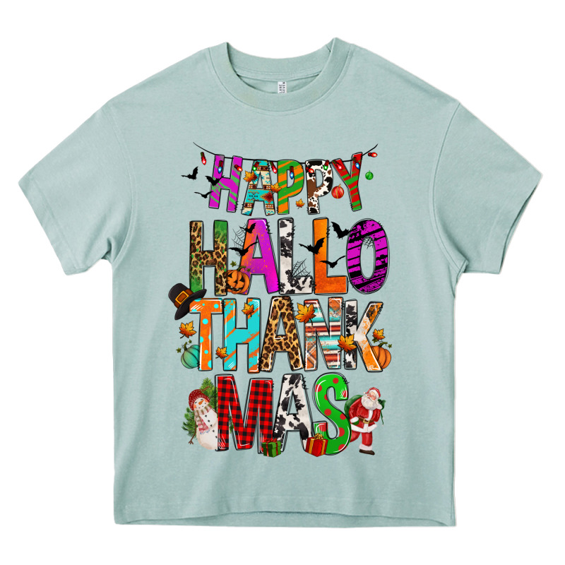 Happy Hallothankmas Heavy Core Tee by FaDigitalArtStudio | Teevron