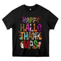 Black happy hallothankmas Heavy Core Tee - FaDigitalArtStudio