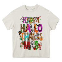 Cream happy hallothankmas Heavy Core Tee - FaDigitalArtStudio
