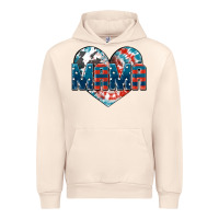 Sandshell American Mama heart Urban Hoodie - FaDigitalArtStudio