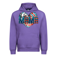 Tulip American Mama heart Urban Hoodie - FaDigitalArtStudio