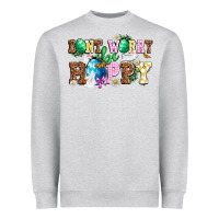 Heather Grey Don't worry be hoppy Heavyweight Sweatshirt - NancyCooperArtShop