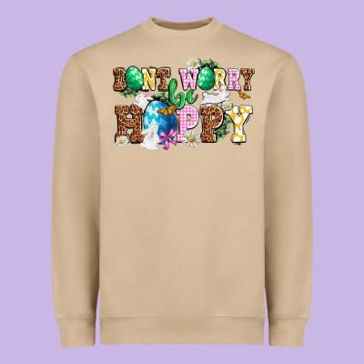 Don't Worry Be Hoppy Heavyweight Sweatshirt Designed By Nancycooperartshop