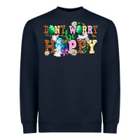 Navy Don't worry be hoppy Heavyweight Sweatshirt - NancyCooperArtShop