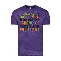 Cloud Purple if nothing ever changed thered be no butterflies Vintage Tee - MaliasSmallBusiness