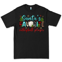 Black santa s favorite volleyball player Premium Tee - JahusDesignShop