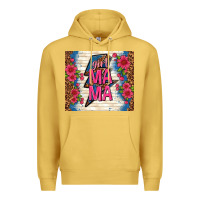 Antique Gold girl mama thunder with flowers Premium Hoodie - TumblerDesignByShophia