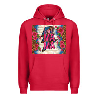 Cardinal girl mama thunder with flowers Premium Hoodie - TumblerDesignByShophia
