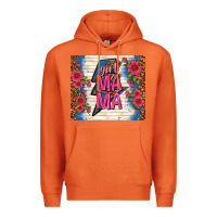 Carrot girl mama thunder with flowers Premium Hoodie - TumblerDesignByShophia