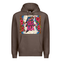 Coffee girl mama thunder with flowers Premium Hoodie - TumblerDesignByShophia