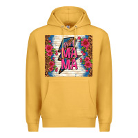 Mustard girl mama thunder with flowers Premium Hoodie - TumblerDesignByShophia