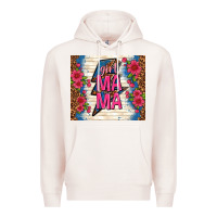 Pale Pink girl mama thunder with flowers Premium Hoodie - TumblerDesignByShophia