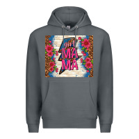 Rock girl mama thunder with flowers Premium Hoodie - TumblerDesignByShophia