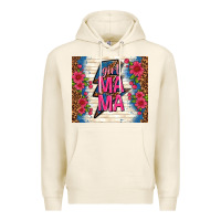 Tofu girl mama thunder with flowers Premium Hoodie - TumblerDesignByShophia