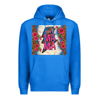 True Royal girl mama thunder with flowers Premium Hoodie - TumblerDesignByShophia